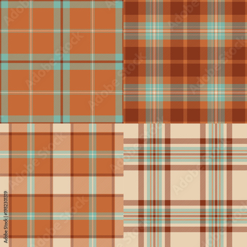 Plaid collection created for seasonal gift sales. Coordinated tartan visuals reinforce romantic and festive mood. Vector scalability supports campaigns.