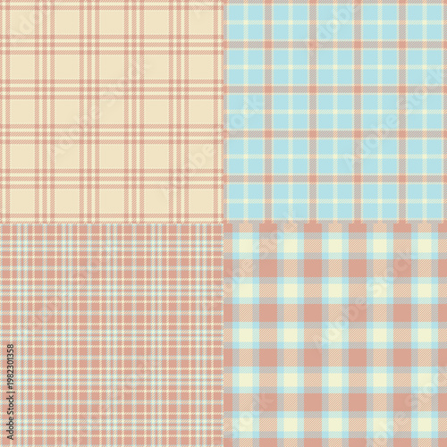 Plaid collection created for gift tags and labels. Perfect for holiday packaging and personalized presents.