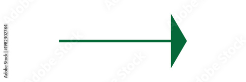 Green long arrow icon. Arrow pointing . long Arrow vector . arrow or web design.