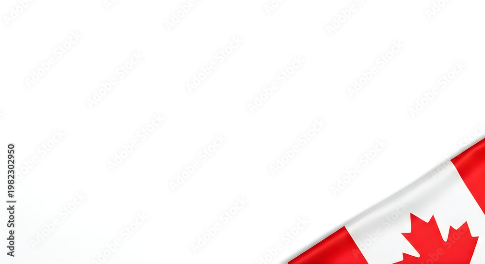 Obraz premium Celebrate canada day vibrant canadian flag corner design for patriotic festivities and national pride