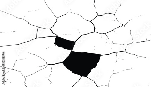 Abstract cracked texture with copy space background.