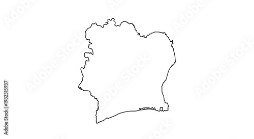 A simple black outline depicts the geographical shape of mainland Denmark on a white background