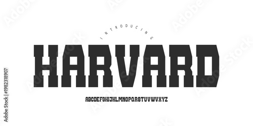 Photos Harvard Font: A prestigious Ivy League display