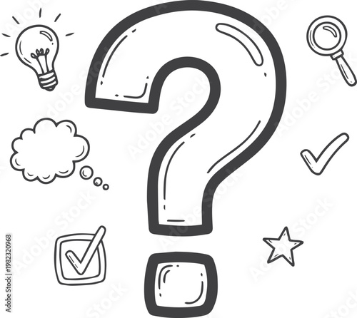 Creative Problem Solving and Questioning Doodle Art