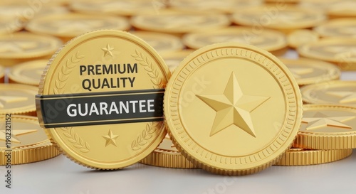 Gleaming Gold Medals with Premium Quality Guarantee and Star Emblem
