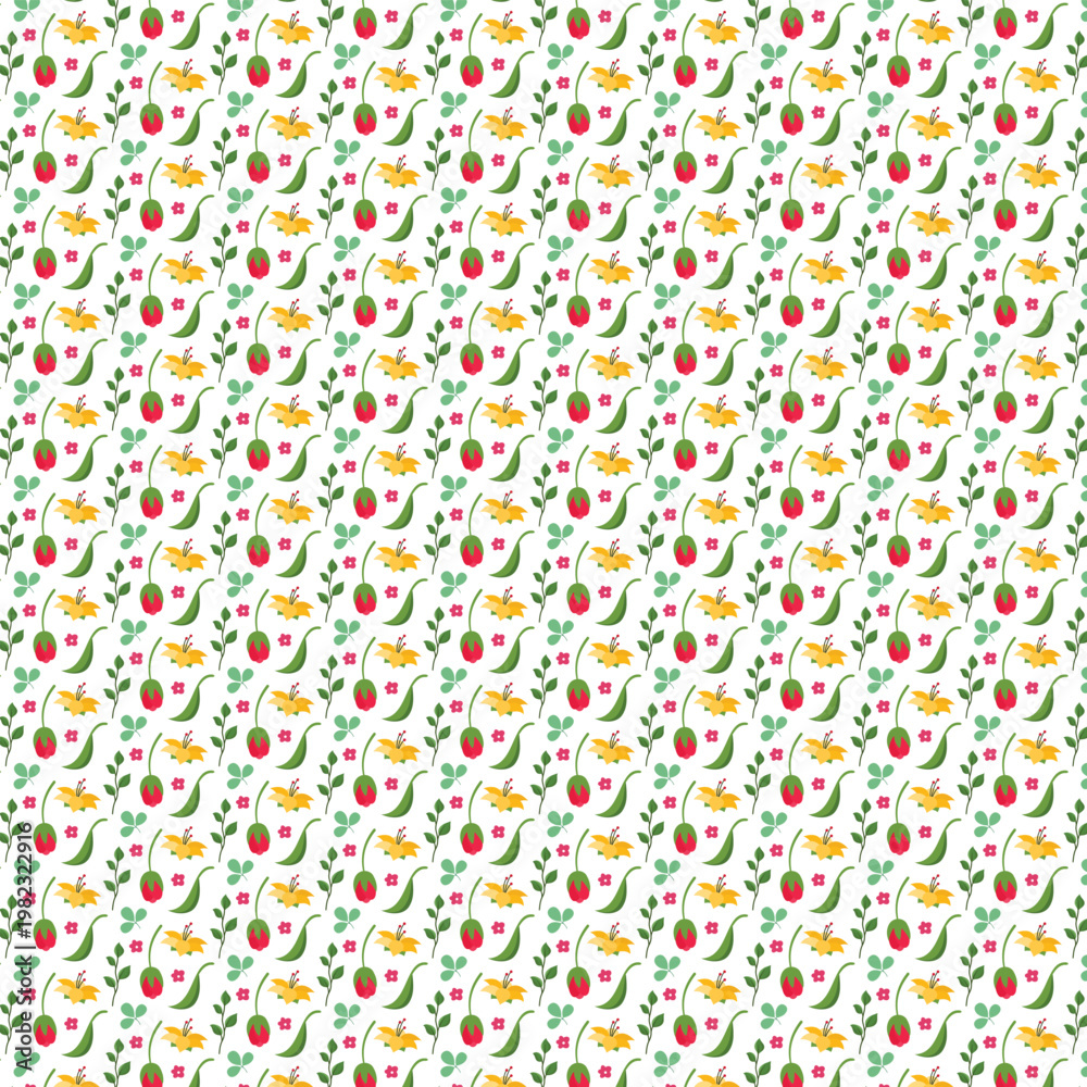 Obraz premium Seamless floral pattern