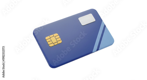3D Render of a Contactless Payment Card
