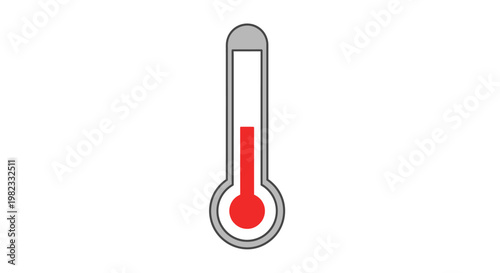 A simple thermometer icon showing moderate temperature level.