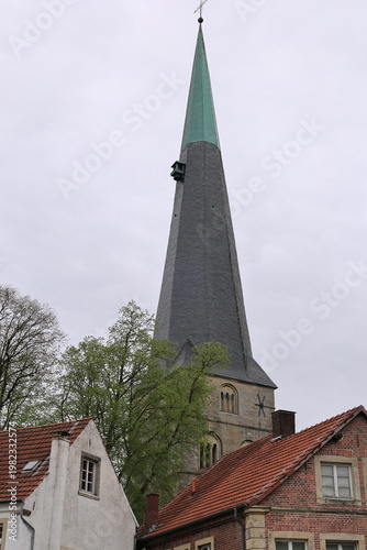 Blick in das Zentrum der Stadt Billerbeck im Münsterland	