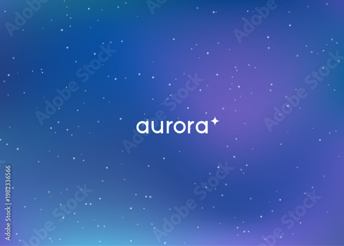 Aurora Light Gradient. Borealis Gradient Blur. Green, Blue And Purple Abstract Sky. Trendy Arctic Web With Cosmic Element. Vector Illustration Of Iceland Nature. Northern Aurora Light.