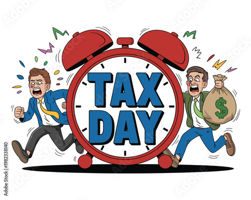 Taxpayers race against the alarm clock.