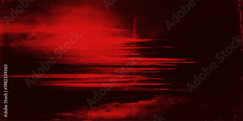 Dramatic sunset cloudscape with red grunge abstract textures over a dark orange sky at twilight beauty