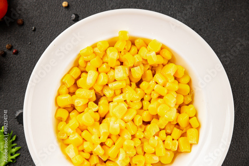 Fotografie corn maize ready to eat cooked corn canned fruit tasty snack fresh delicious gou
