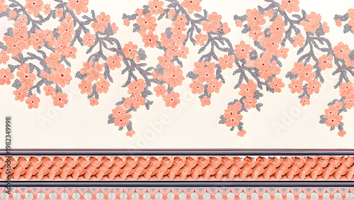 translucent floral elements, soft pastel palette, white background, elegant minimal composition, luxury feel