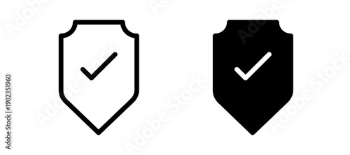 Safe icon in black color for website or app.