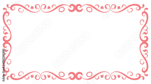 Elaborate decorative frame with intricate swirling patterns and floral motifs.