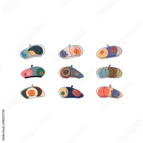 Sushi pieces on white background.
