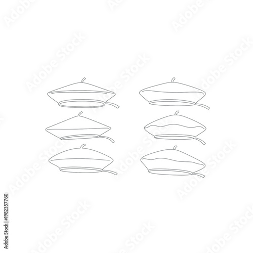 Six wireframe dish strainer kitchen tools.