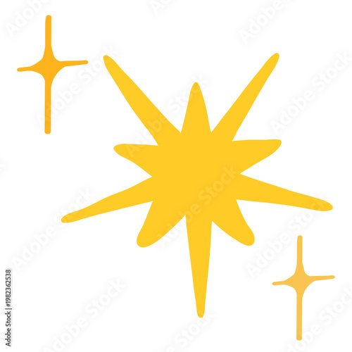 Φωτογραφία PNG Bright yellow starburst illustration, transparent background