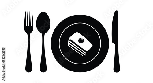 Simple black outline of a baby crib minimalist design silhouette