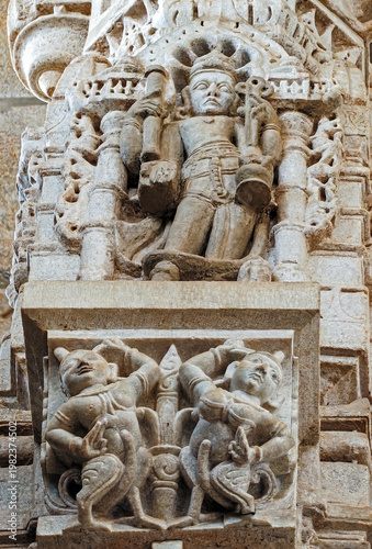 Ranakpur Jain Temple in Rajasthan, built in the 15th century and dedicated to Adinatha, is famed for its marble design, 1,444 unique pillars, symmetry, and serene spiritual ambiance.