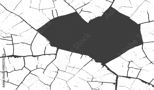 Abstract cracked texture with copy space background.