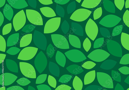Green seamless pattern. Spring Leaf Seamless Background Pattern. Green leaves seamless pattern background