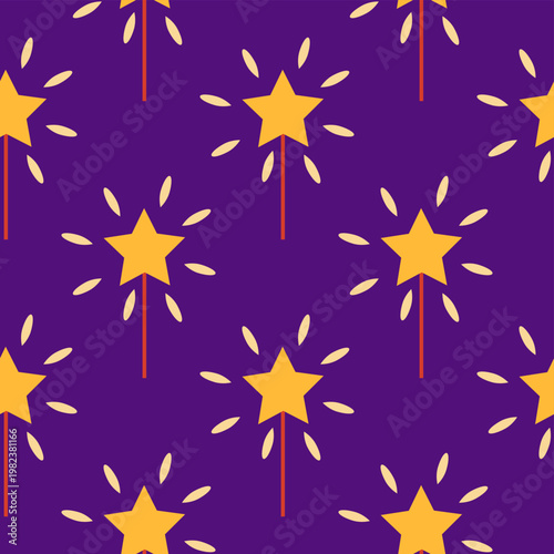 Seamless pattern with CIRCUS theme. Clowns, strongmen, lions, magic hat, hare in hat, holiday balloons tents. Circus characters. Cartoon flat style