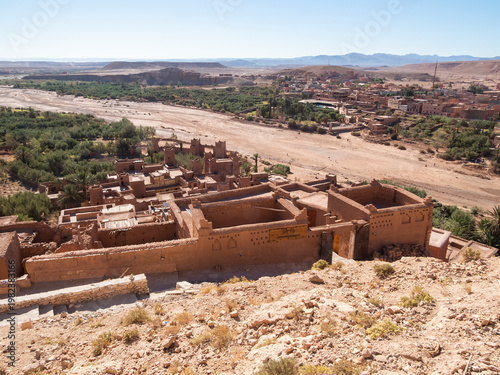 The fortress Ait Ben Haddou, ksar , the ancient fortress is the Unesco heritage site, Morocco.
