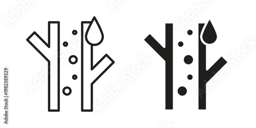 Blood vessel icon pack on white background. logotype graphic design