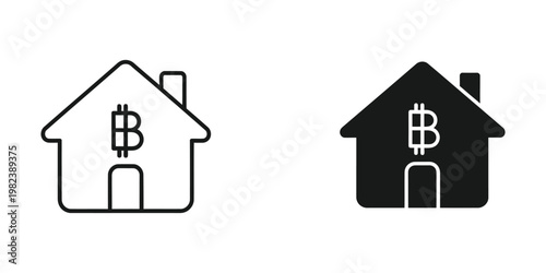 Contrast between a traditional and a modern house symbolizing cryptocurrency investment