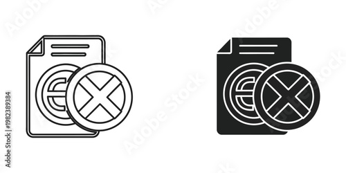 Contrast between unavailable and available file formats or media types in document icons