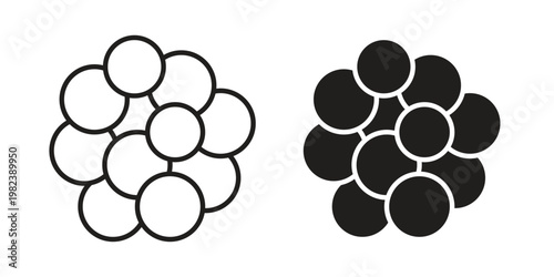 Cancer icon pack on white background. logotype graphic design