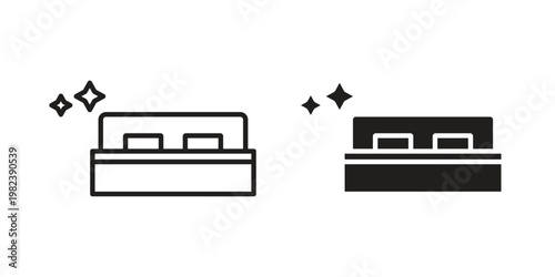 Clean Room icon pack on white background. logotype graphic design