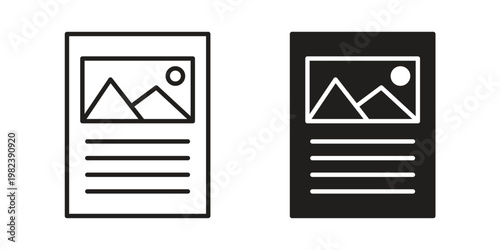 Content icon pack on white background. logotype graphic design