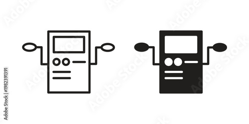 Dialysis icon pack on white background. logotype graphic design