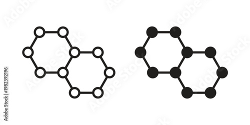 Graphene icon pack on white background. logotype graphic design