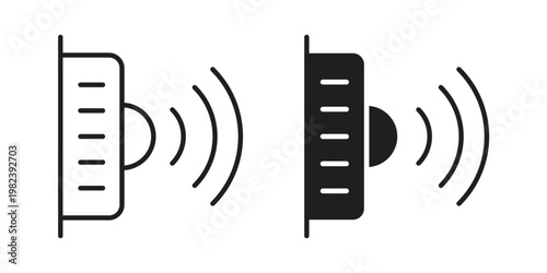 Infrared icon pack on white background. logotype graphic design