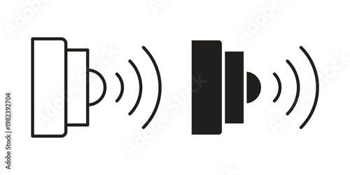 Infrared icon pack on white background. logotype graphic design