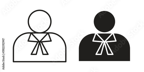 Lawyer icon pack on white background. logotype graphic design