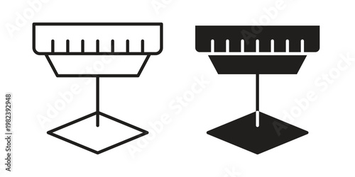 Laser machine icon pack on white background. logotype graphic design