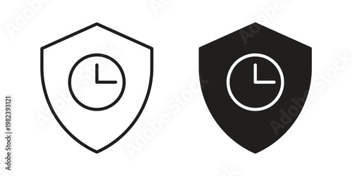 Long term icon pack on white background. logotype graphic design