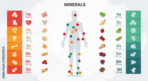 Human Body Minerals Chart: Essential Nutrients for Health and Wellness