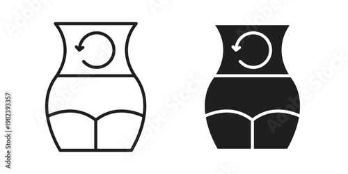 Metabolism icon pack on white background. logotype graphic design