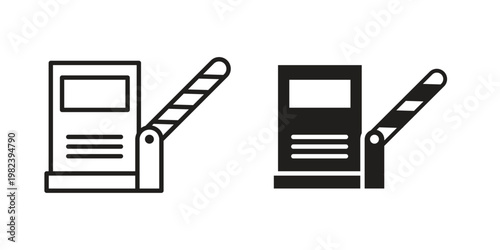 Road toll icon pack on white background. logotype graphic design