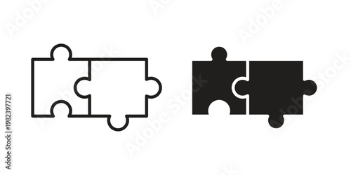 Compatibility icon set. line art vector icon for apps and websites