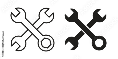 fix icon set. line art vector icon for apps and websites