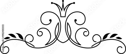 black and white set of delimiters for text, dividers