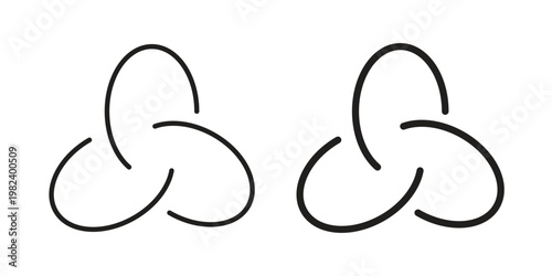 React icon set. line art vector icon for apps and websites