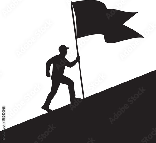 Memorial day remembrance silhouette of soldier with flag honoring fallen heroes